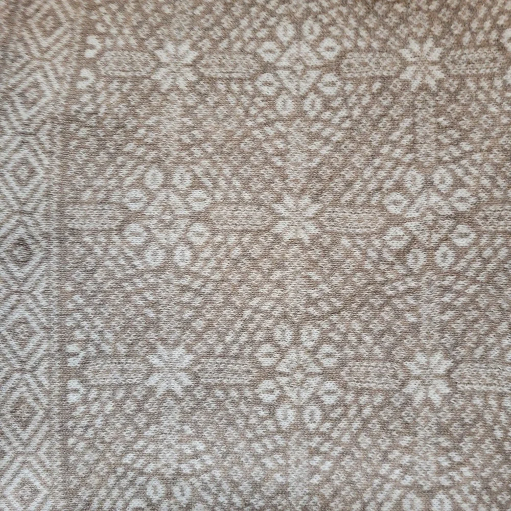 Pottery Barn Fair Isle Knit Pillow Cover‎ Taupe Cream 20x20